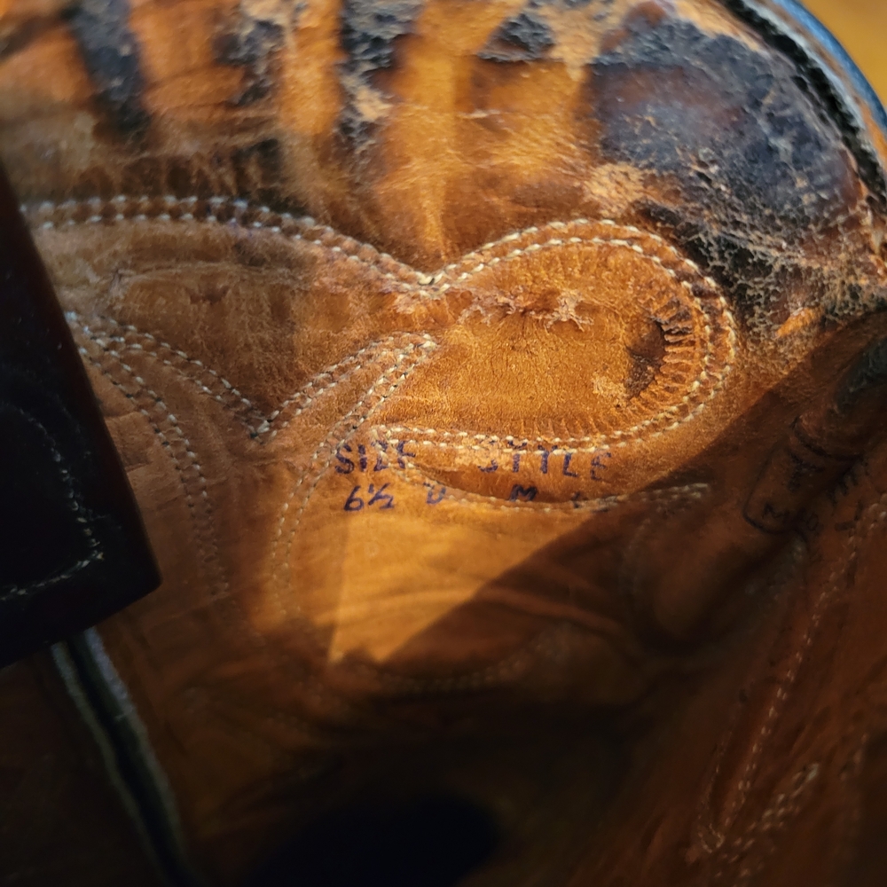 Vintage 1950s Cowboy Boots Costal Cowgirl Desert Inspired Giddy Up Boots Western - Picture 5 of 9